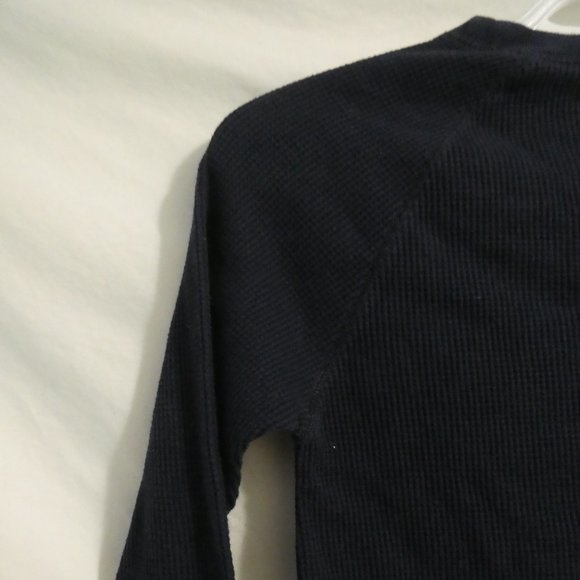 OLD NAVY | medium 7/8 | Long Sleeve Navy Blue Waffle Knit Crew Neck Shirt | NWOT - Picture 10 of 15